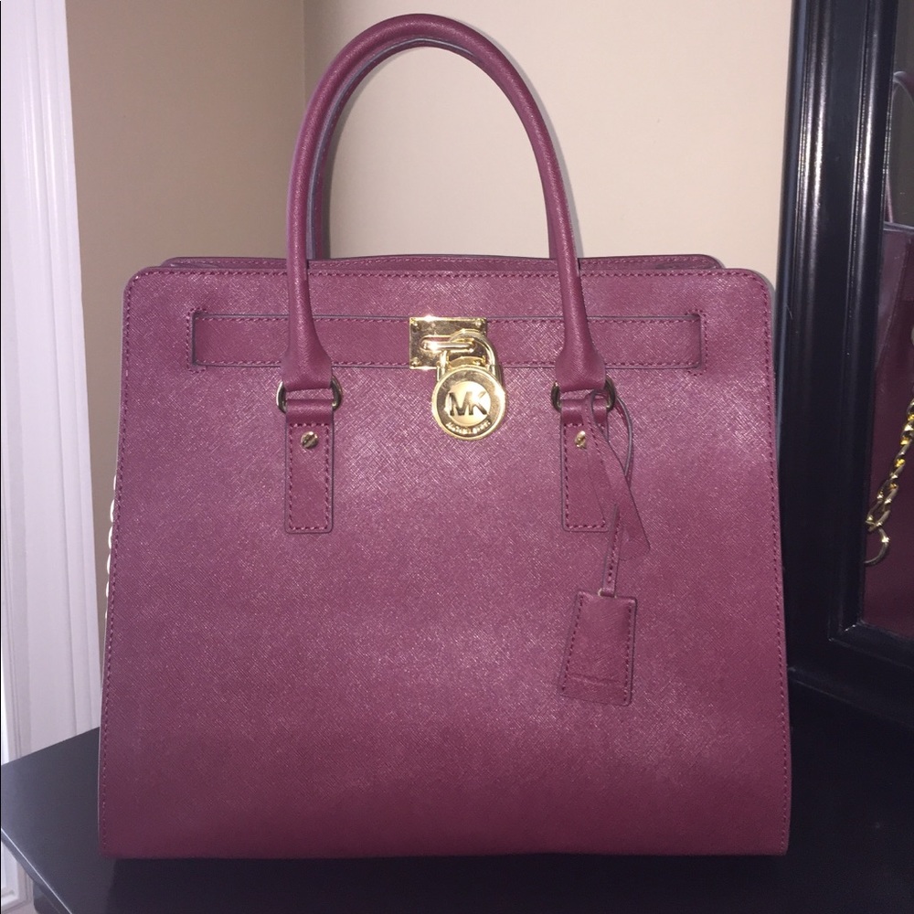 Authentic Maroon MK LARGE handbag.