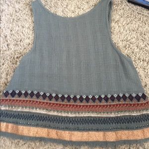 Urban Outfitters embroidered tank blouse