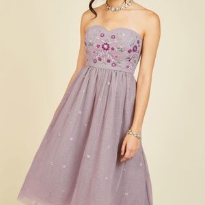 Modcloth Couth and Charismatic Midi Dress in Lilac