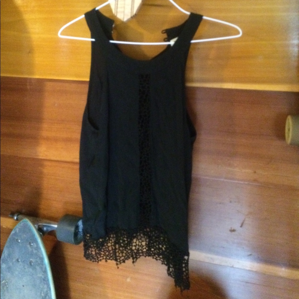 Black tank top