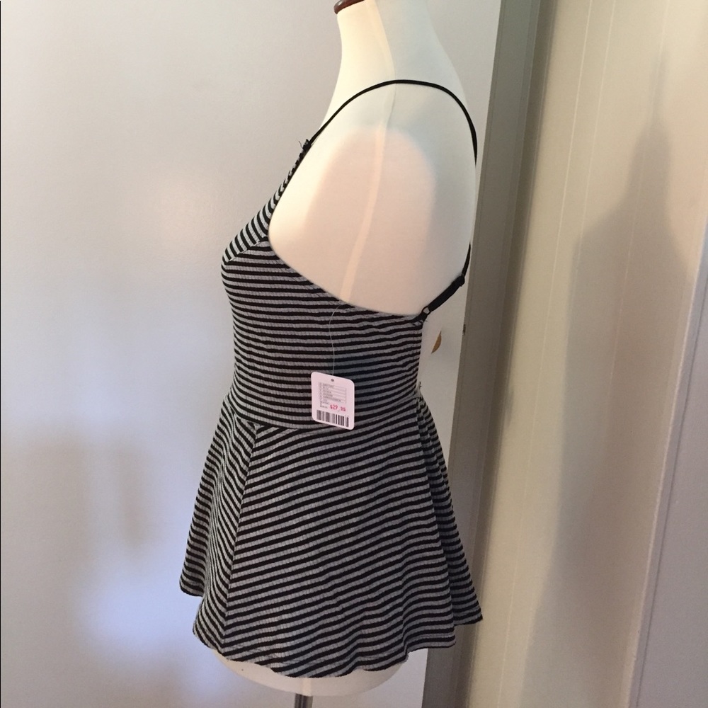Free People Tank Top, new w tag size small striped - Picture 2 of 5