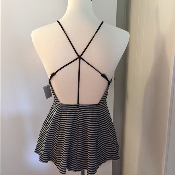 Free People Tank Top, new w tag size small striped - Picture 3 of 5