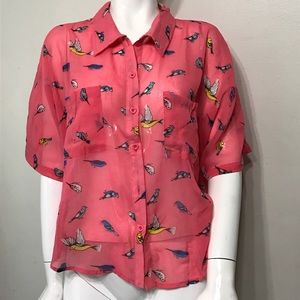 ✨Last Day Sale✨Sheer Bird Shirt