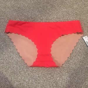 J Crew scalloped swim bottoms