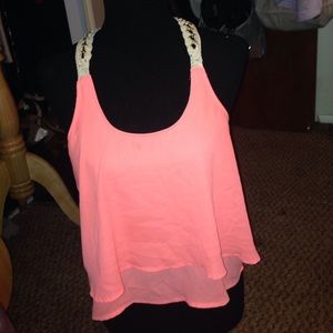 Racerback formal tank top