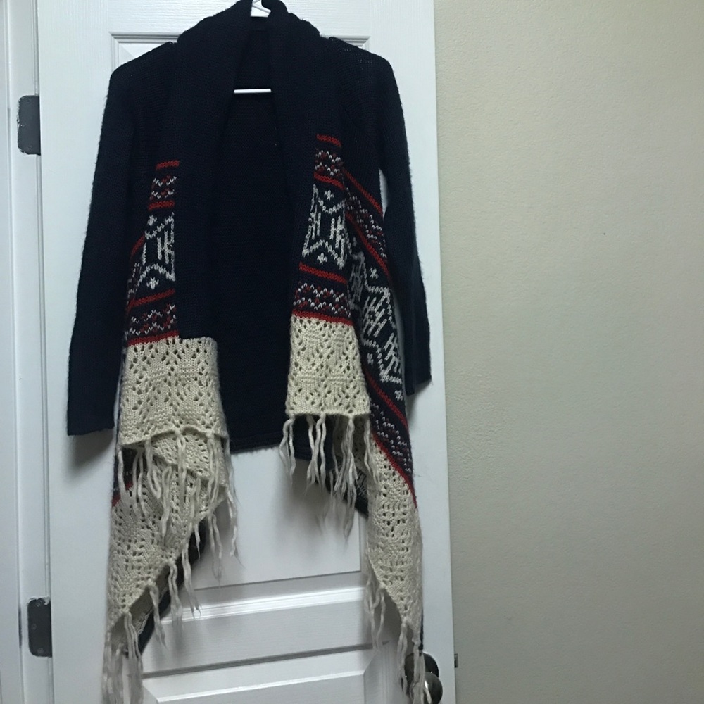 Colorful knitted cardigan