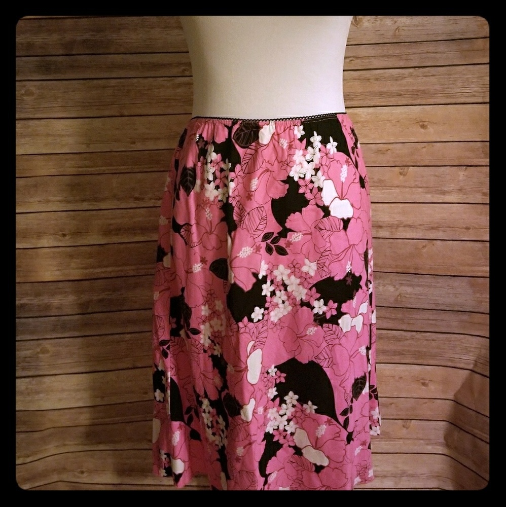 Roxy floral print skirt/slip
