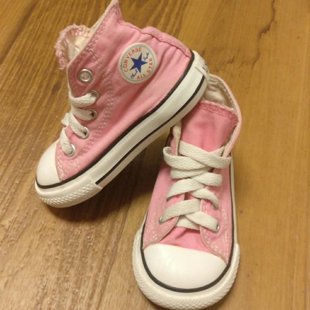 Adorable Pink High Top Baby Chucks