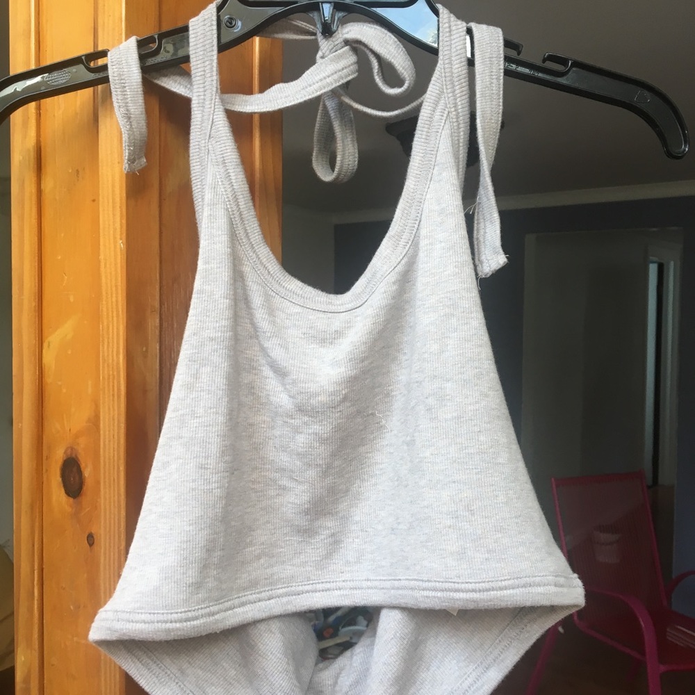 Cropped halter top from Aritzia