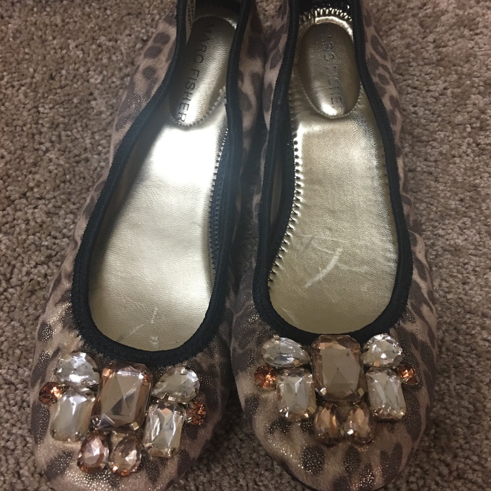 Marc Fisher jewel flats