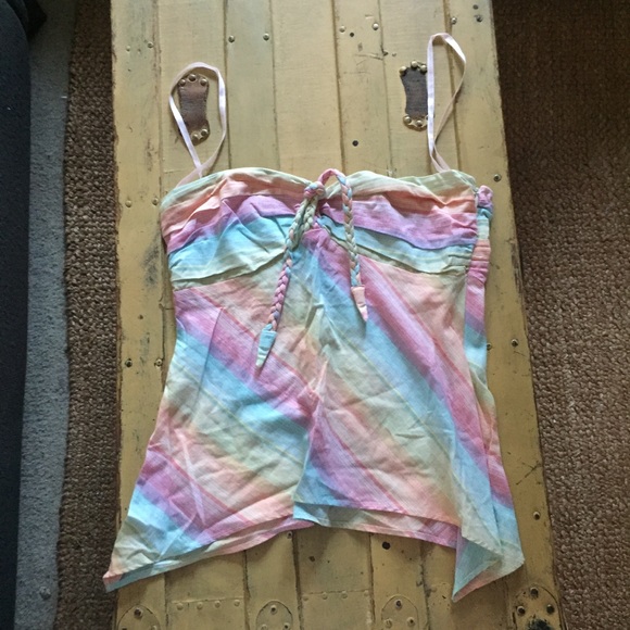 ANTHROPOLOGIE ALICE TRIXIE BOHO TANK TOP XS - Picture 4 of 9