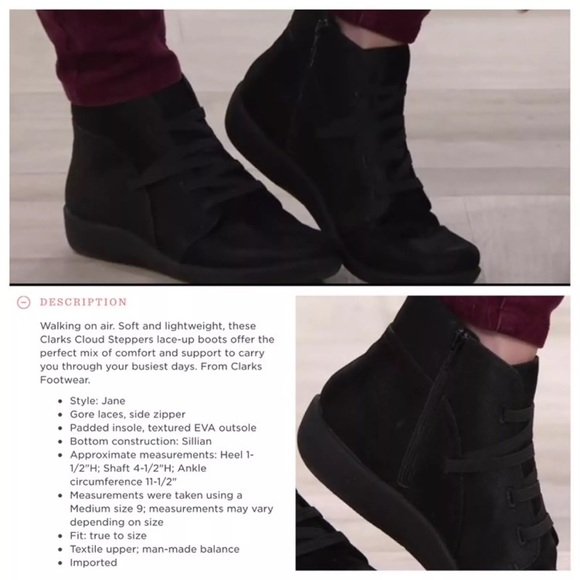 clarks lace up ankle boots womens