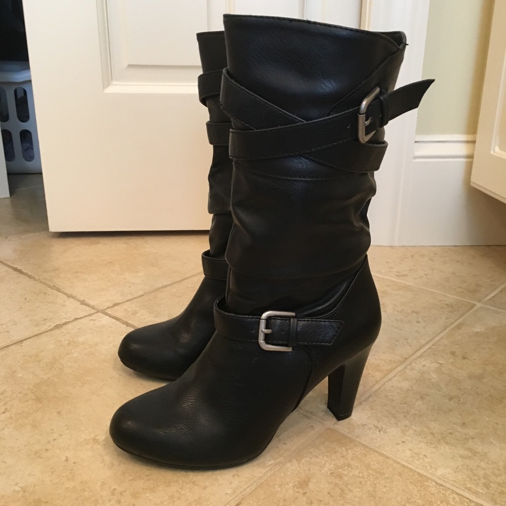 Black Heeled Boots