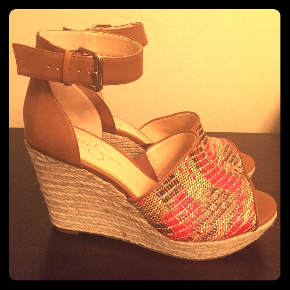 🎉HP🎉 Jessica Simpson Espadrille Wedges - Picture 1 of 8