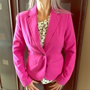 Pink blazer jacket with pockets