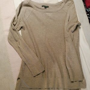 American Eagle beige tunic sweater
