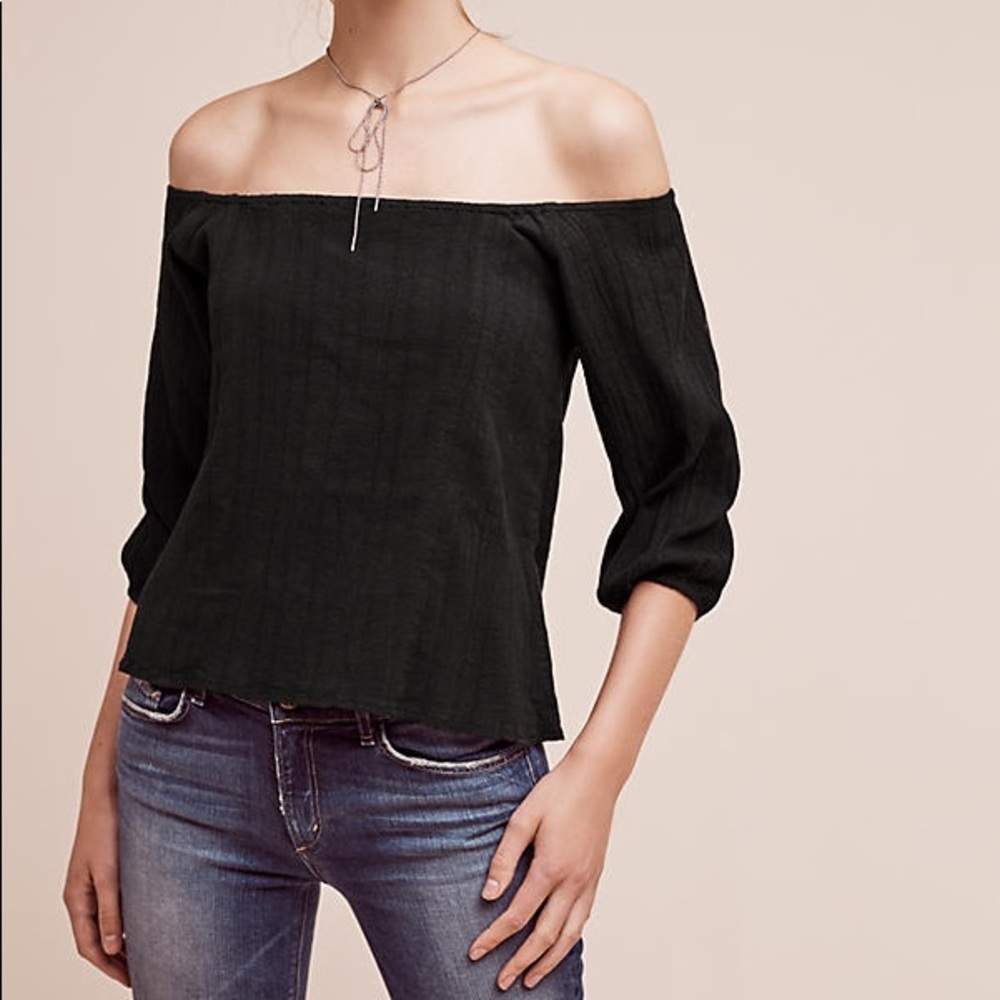 SOLD Holding Horses Anthropologie Off Shoulder Top
