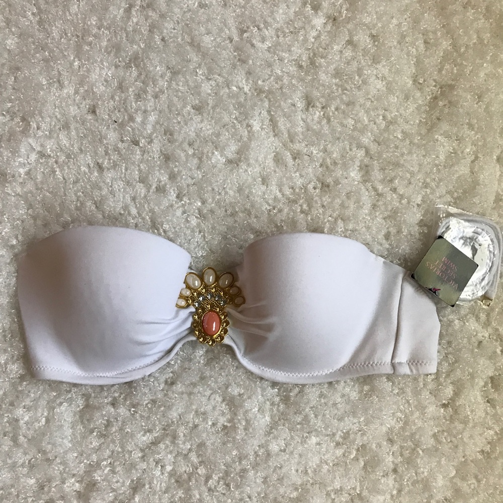 White Bandeau Bikini