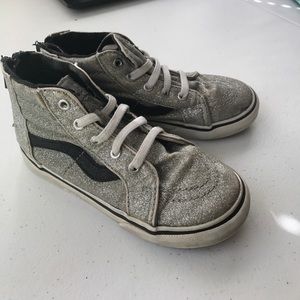 Vans glitter shoes size 10