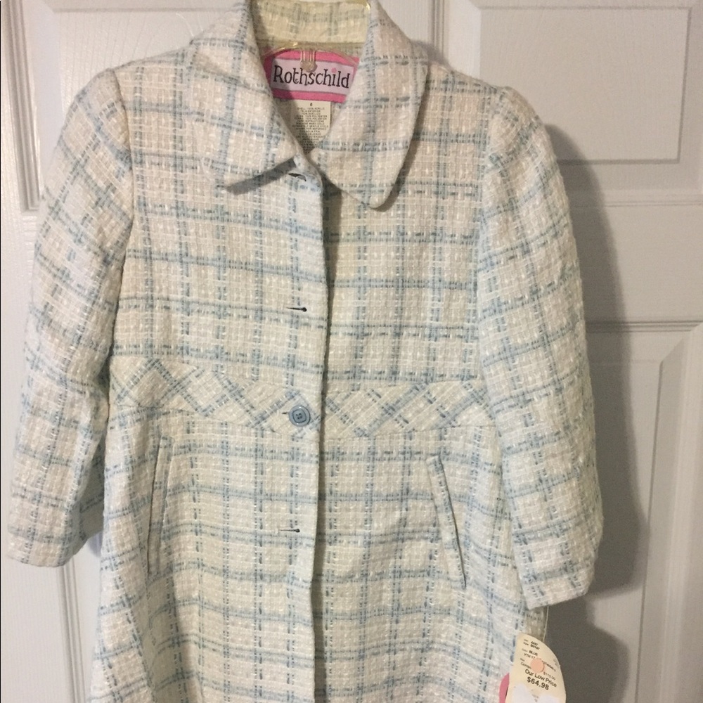 Girls Rothschild jacket w/ matching hat. Size 6.