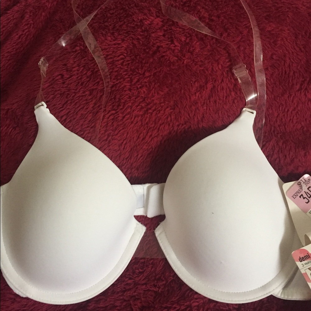 3 WAY CONVERTIBLE DEMI BRA W/REMOVABLE STRAPS 34D