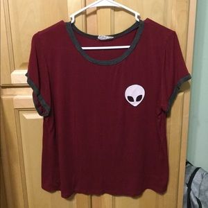 Red Alien Croptop