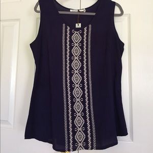 Navy blue blouse
