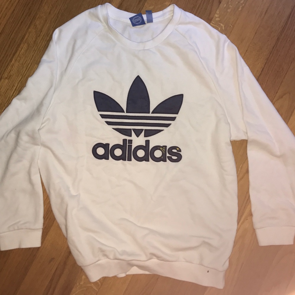 White adidas sweatshirt!!