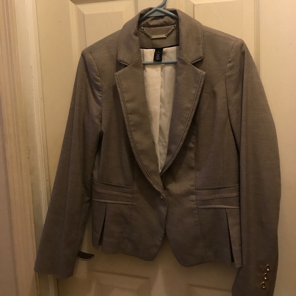 White House Black Market Tan Blazer Size 8