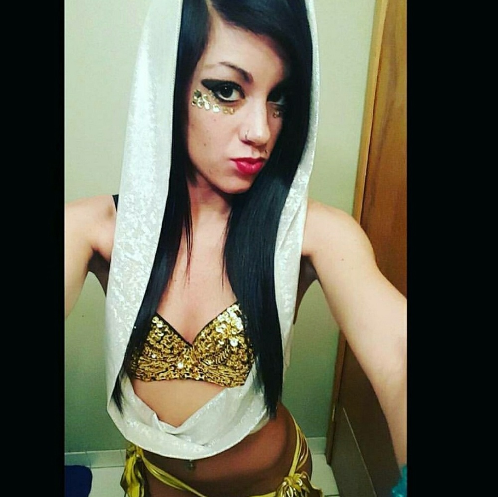 Holographic disco hoodie rave / festival top