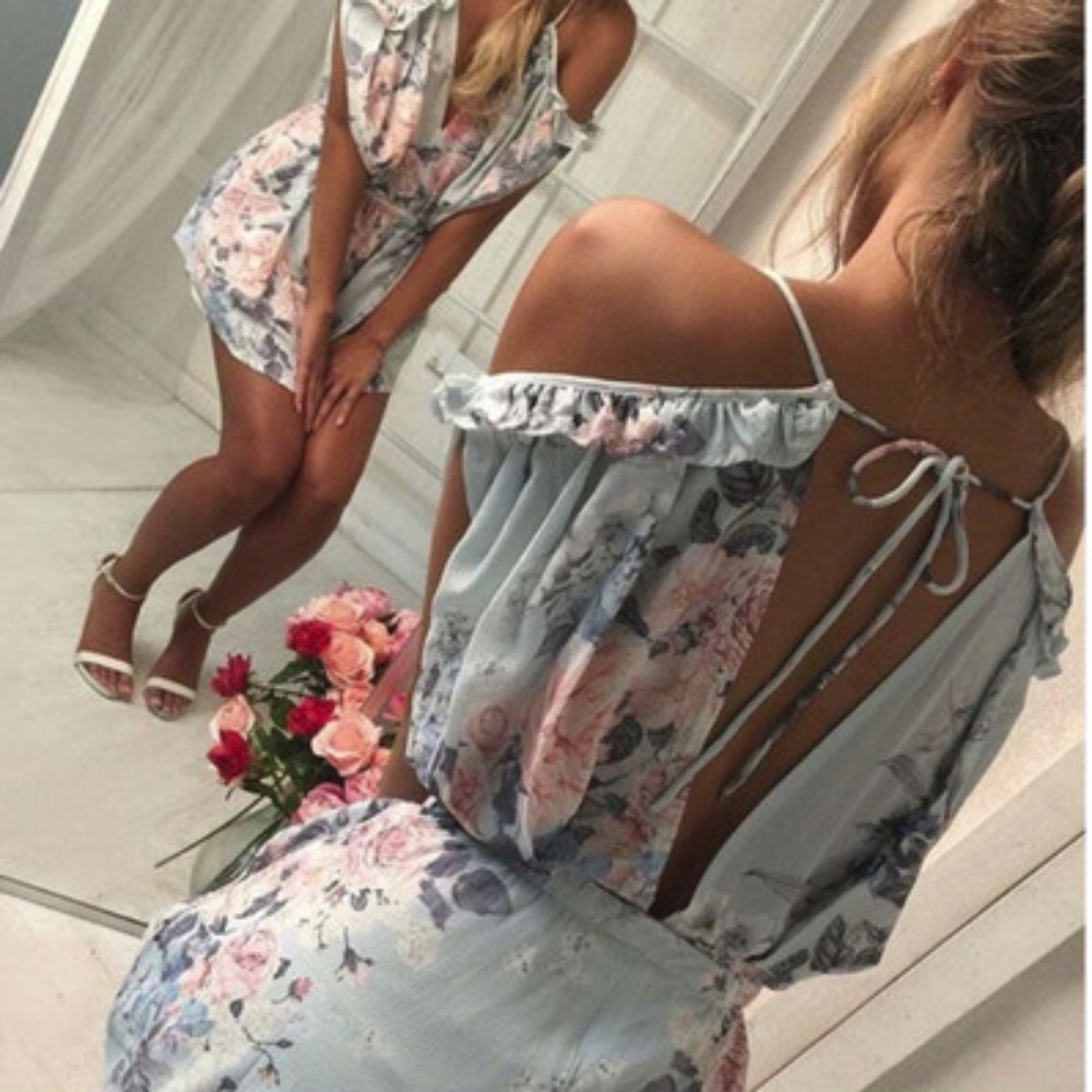 ♣️L LEFT!♣️ Beautiful Comfy Romper - Picture 2 of 2