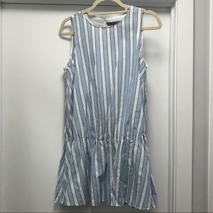 Zara blue and white dress
