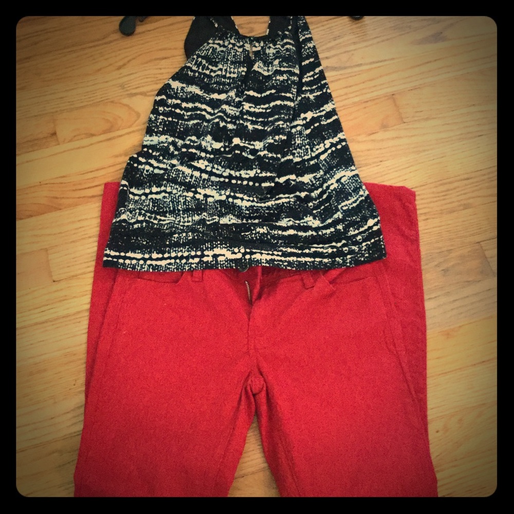 Banana Republic Red pants, size 25
