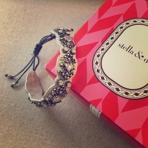 Stella & Dot Chiara Embroidered Bracelet