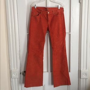 7 for all mankind flare corduroy pant