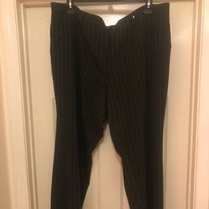NYGuard black pinstriped dress slacks