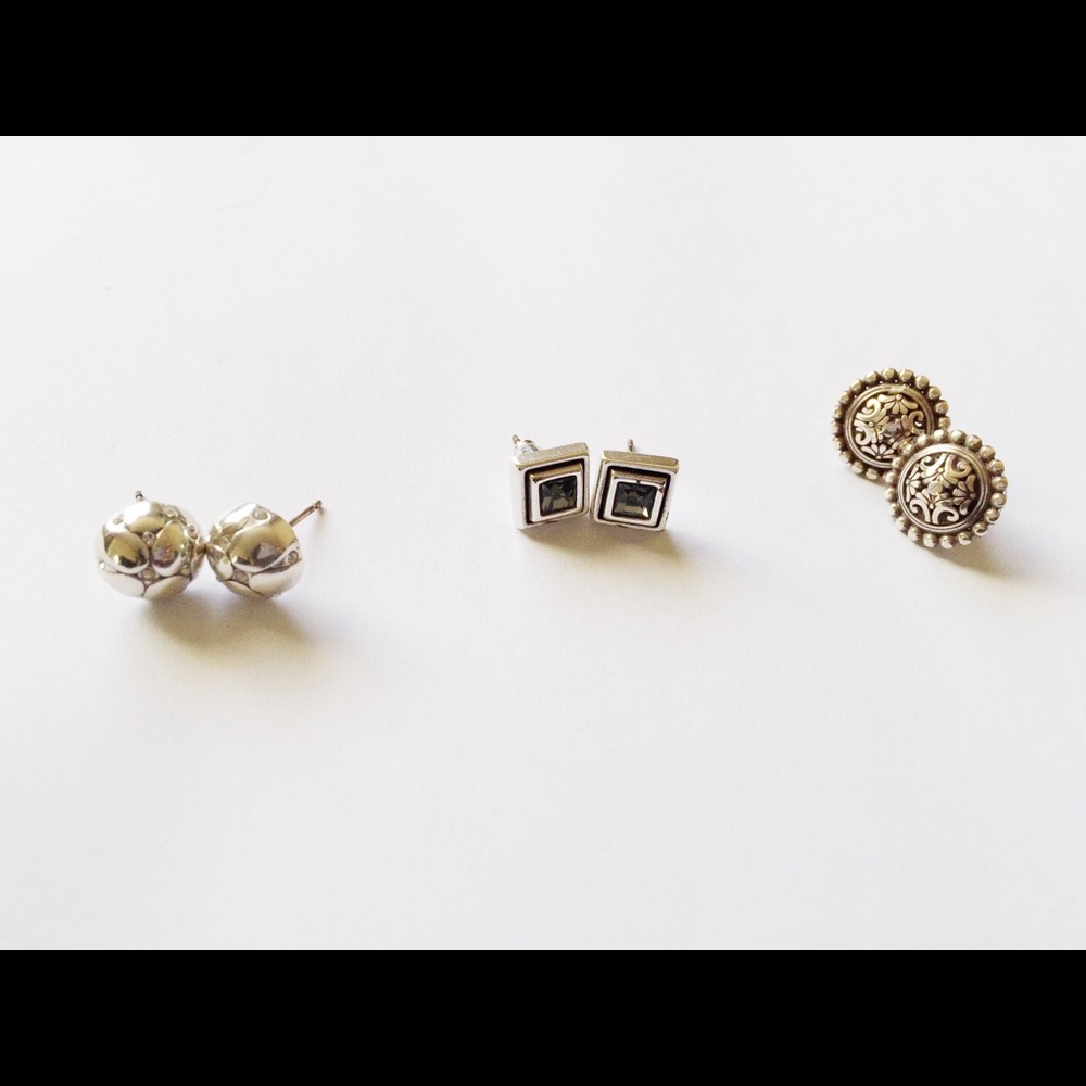 Bundle of three pairs of Brighton earrings