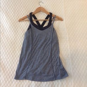 NWOT Lululemon strappy tank top with built in bra