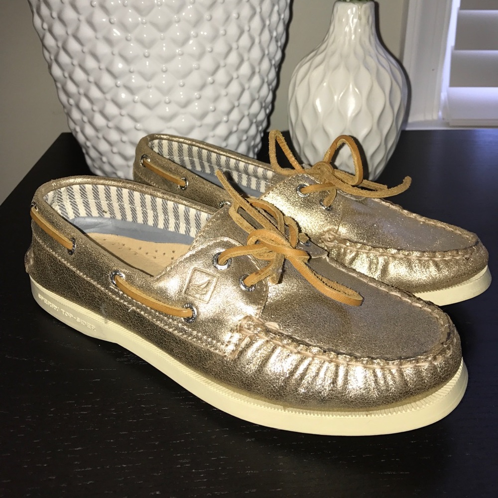 Platinum Sperry Top-Siders