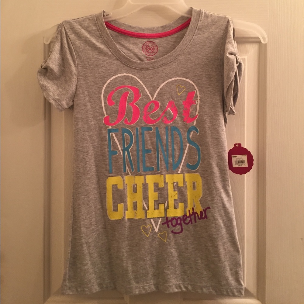 Cheer shirt - Best friends Cheer together. NWT