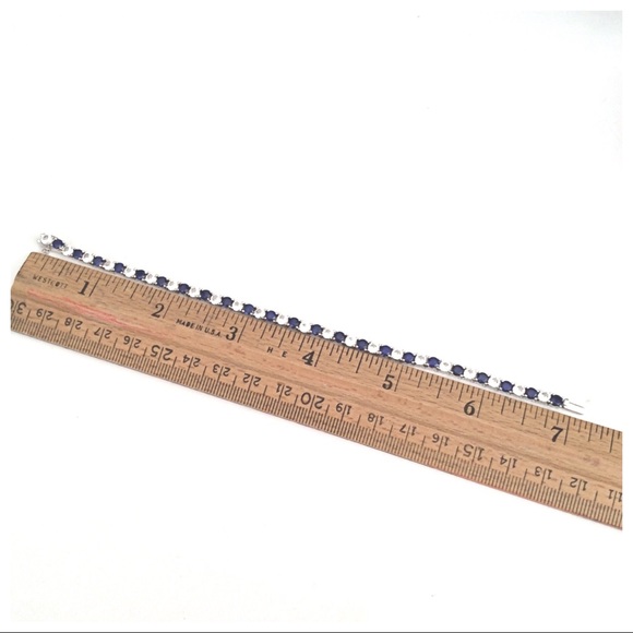 Sapphire Bracelet in Sterling Silver - Picture 7 of 8