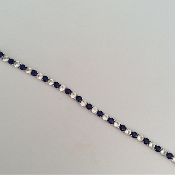Sapphire Bracelet in Sterling Silver - Picture 6 of 8