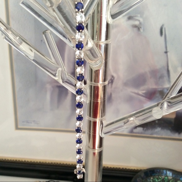 Sapphire Bracelet in Sterling Silver - Picture 5 of 8