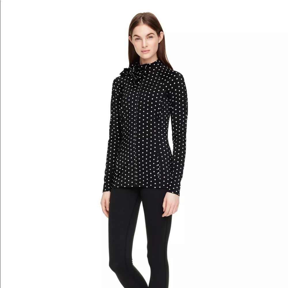 SOLD --- ✅ NWT Kate Spade Yoga Bow zip Top Small