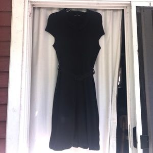 Banana Republic Black Belted Dress