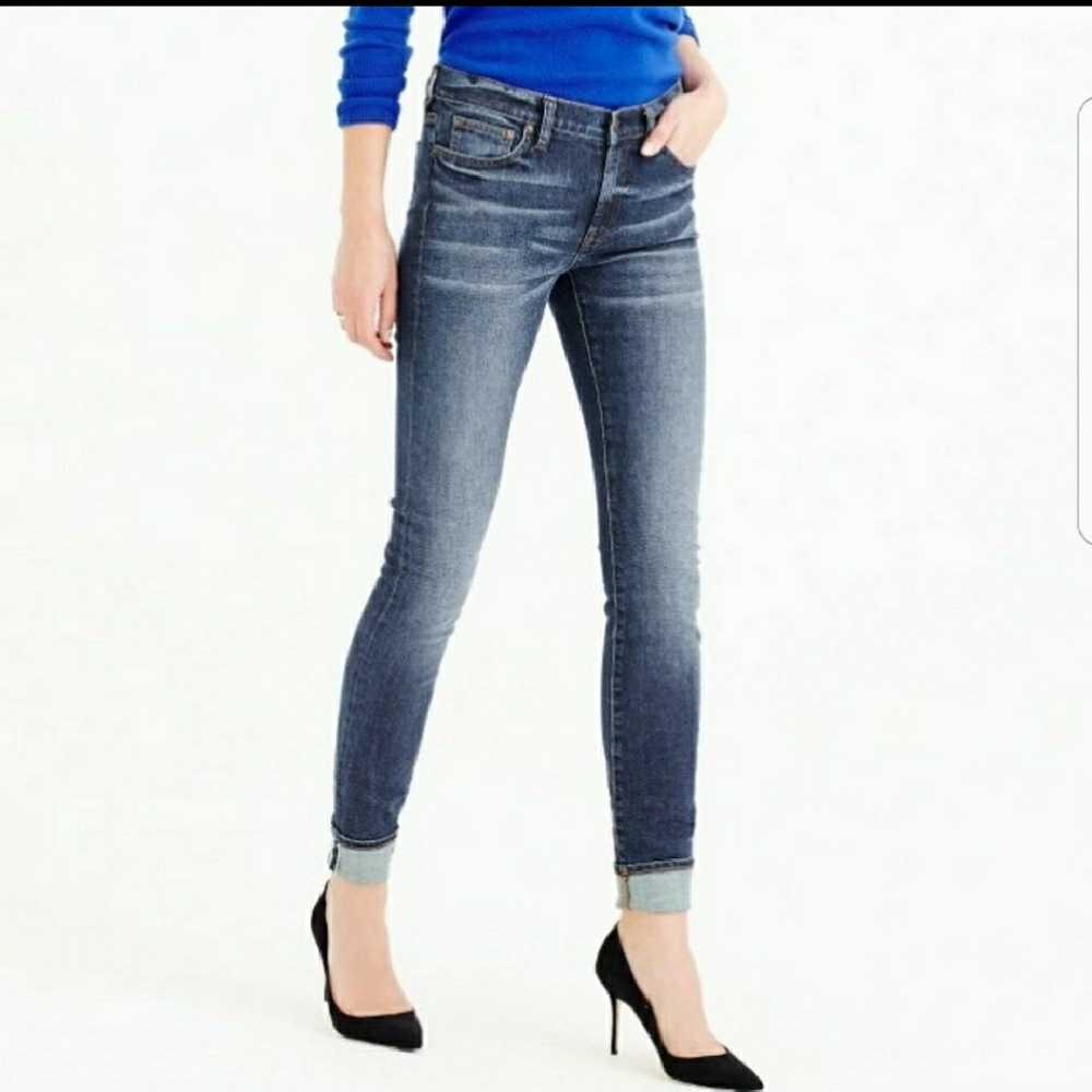 J.Crew NWOT Selvedge Toothpick Jean in Hulton Wash