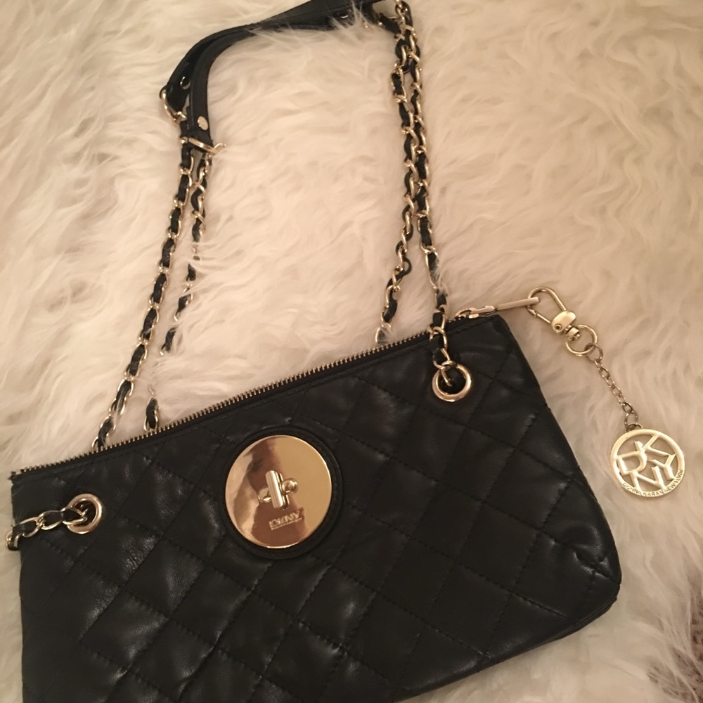 DKNY Nappa leather quilted bag