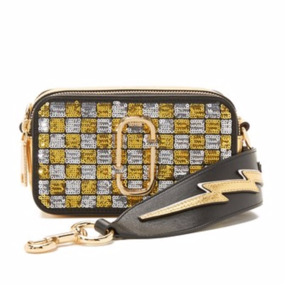 Marc Jacobs Sequined snapshot camera bag