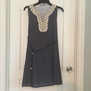 Simple and clean denim summer dress