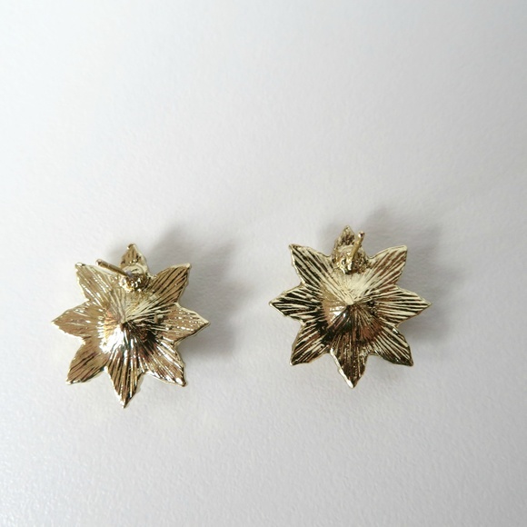 "Starburst" Statement Earrings | Purple - Picture 2 of 3